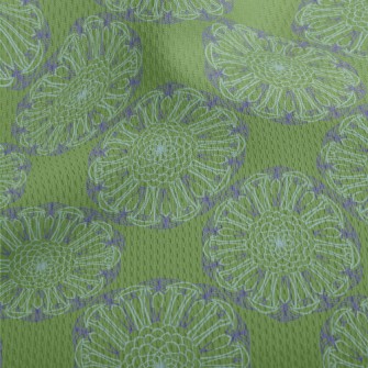 Gorgeous Purple Flowers Athletic Mesh Flat Back