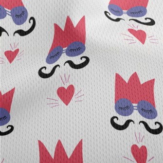 Cartoon King Athletic Mesh Flat Back