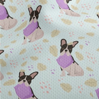 Cartoon Puppy Biting Pillow Athletic Mesh Flat Back