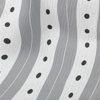Gray Stripes Dots Terry
