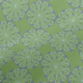 Gorgeous Purple Flowers Performance Linen