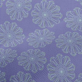 Delicate Lines Flowers Performance Linen