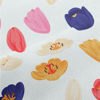 Spring Flowers In Full Bloom Performance Linen