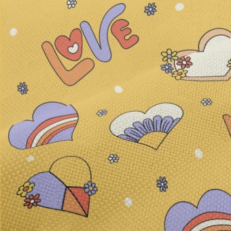 Retro Hippie Love Heart Performance Linen