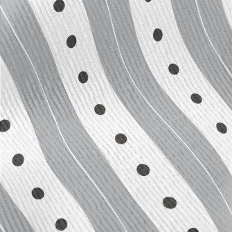 Gray Stripes Dots Standard Corduroy