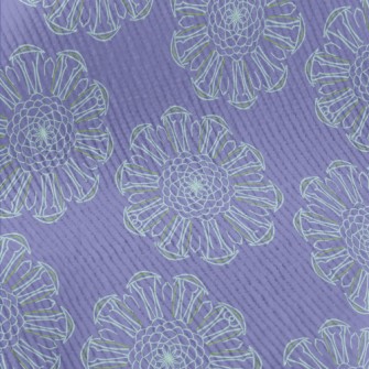 Delicate Lines Flowers Standard Corduroy