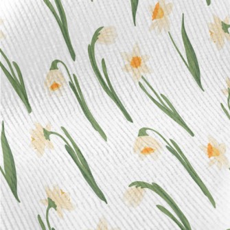 Hand Drawn Daffodils Standard Corduroy
