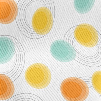 Blue And Orange Dots Standard Corduroy