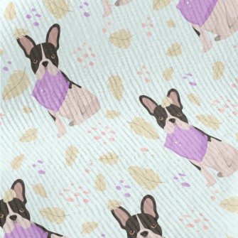 Cartoon Puppy Biting Pillow Standard Corduroy