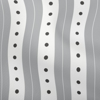 Gray Stripes Dots Dobby