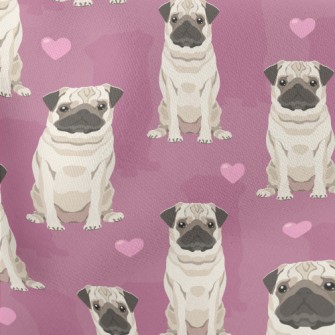 Hand Drawn Pug Stretch Ponte