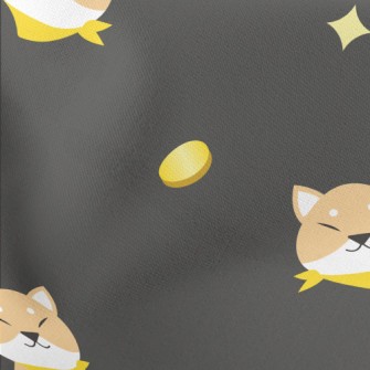 Akita Dog And Coins Stretch Ponte