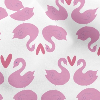 Romantic Cartoon Flamingo Micro Fleece