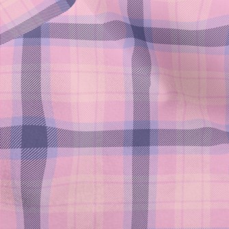 Purple And Pink Plaid Micro Fleece