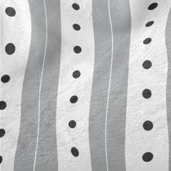 Gray Stripes Dots Minky