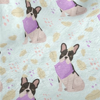 Cartoon Puppy Biting Pillow Minky