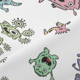 Friendly Cartoon Monster Piqué