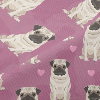 Hand Drawn Pug Piqué