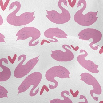 Romantic Cartoon Flamingo Lightweight Performance Linen