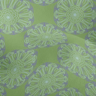 Gorgeous Purple Flowers Lightweight Performance Linen