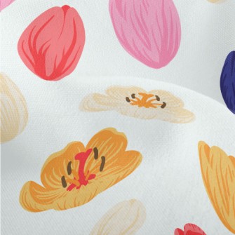 Spring Flowers In Full Bloom Lightweight Performance Linen