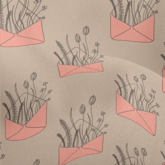 Love Letters And Flowers Lightweight Performance Linen
