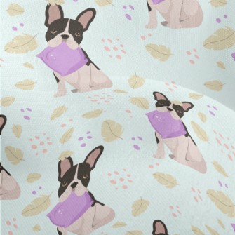 Cartoon Puppy Biting Pillow Lightweight Performance Linen