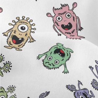 Friendly Cartoon Monster Lightweight Performance Linen
