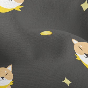 Akita Dog And Coins Lightweight Performance Linen