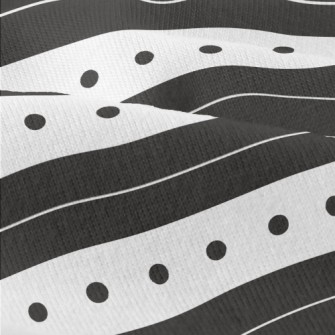 Simple Stripes And Dots Modern Jersey