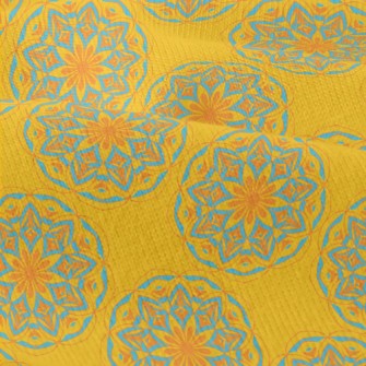 Blue And Yellow Contrast Print Modern Jersey