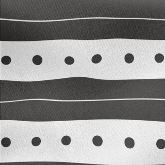 Simple Stripes And Dots Jersey Backed Fleece