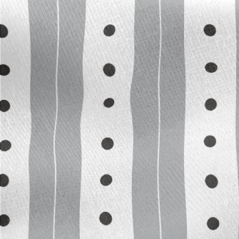 Gray Stripes Dots Jersey Backed Fleece