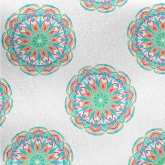 Colorful And Lively Flowers Jersey Backed Fleece