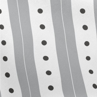 Gray Stripes Dots Pongee