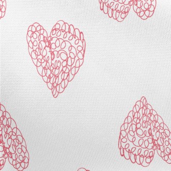 Ballpoint Pen Graffiti Heart Pongee