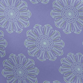 Delicate Lines Flowers Pongee
