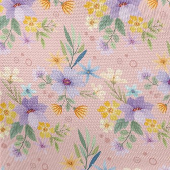 Garden Blooming Flowers Pongee