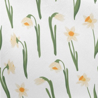 Hand Drawn Daffodils Pongee