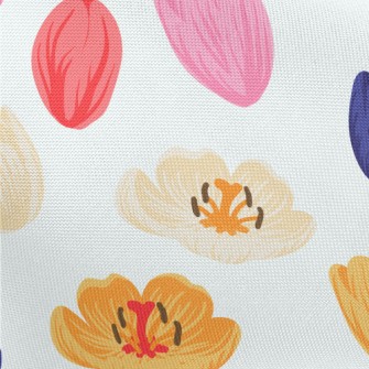 Spring Flowers In Full Bloom Pongee