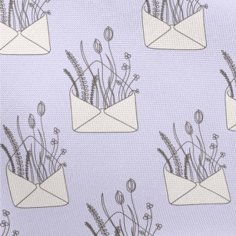 Vintage Floral Letter Pongee