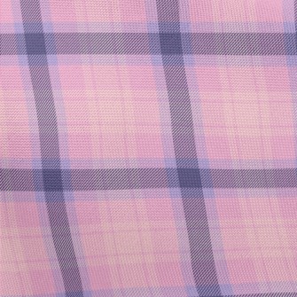Purple And Pink Plaid Pongee