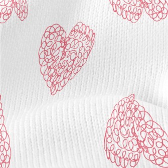 Ballpoint Pen Graffiti Heart Stretch Jersey