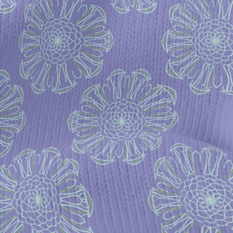 Delicate Lines Flowers Stretch Jersey
