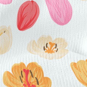 Spring Flowers In Full Bloom Stretch Jersey