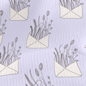 Vintage Floral Letter Stretch Jersey