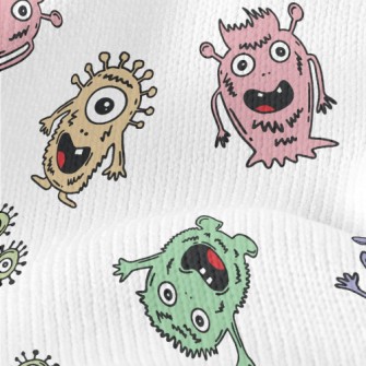 Friendly Cartoon Monster Stretch Jersey