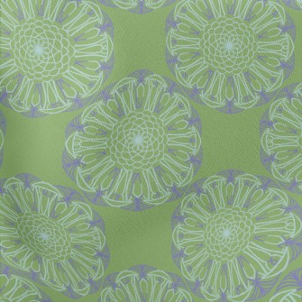 Gorgeous Purple Flowers Lightweight Cotton Poplin
