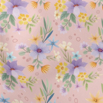 Garden Blooming Flowers Lightweight Cotton Poplin