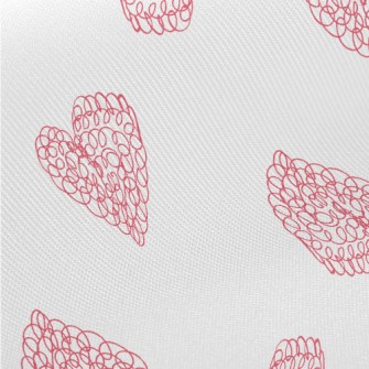 Ballpoint Pen Graffiti Heart Midweight Cotton Poplin